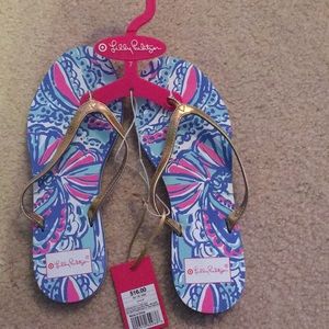 Lily Pulitzer flip flops